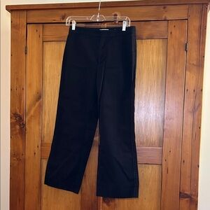 Vince Black Straight Leg Women's Pants, Size 4, 100% cotton